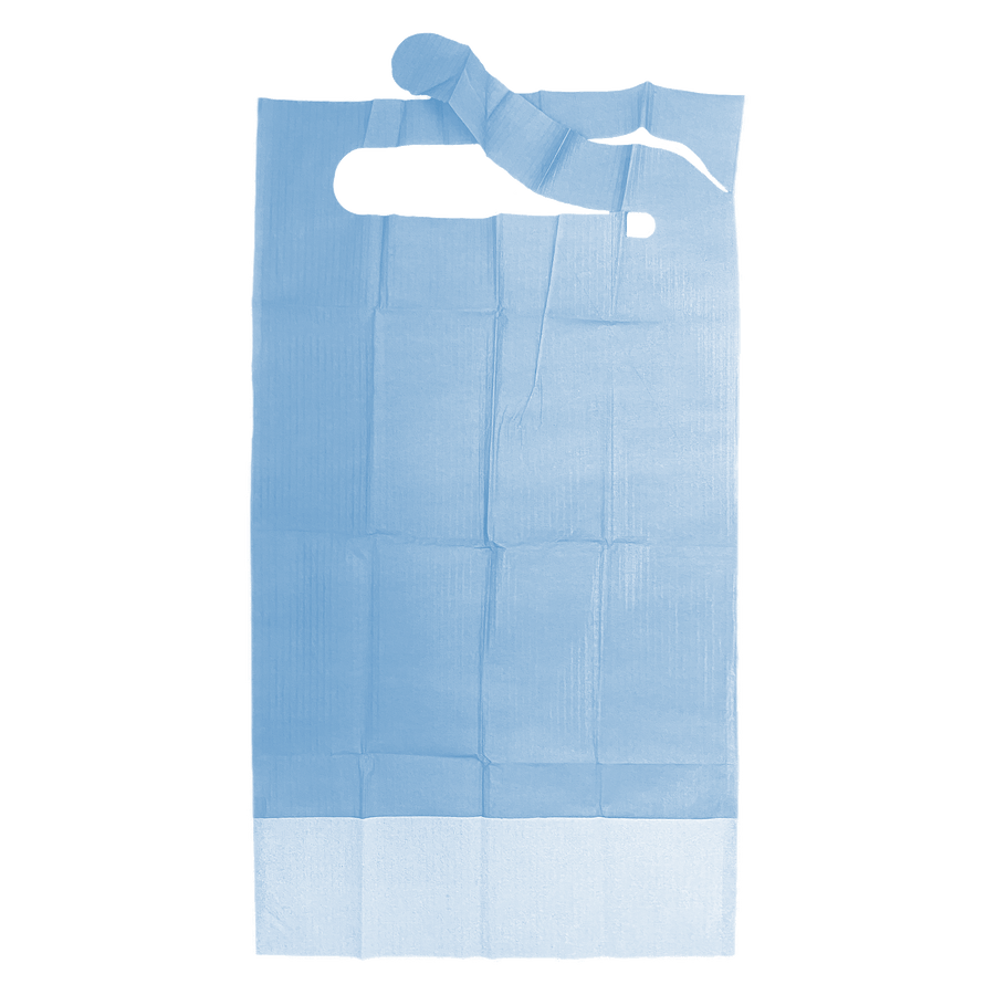 M+D bavagli monouso impermeabili con tasca 37x70cm - bancale 48.000 pz