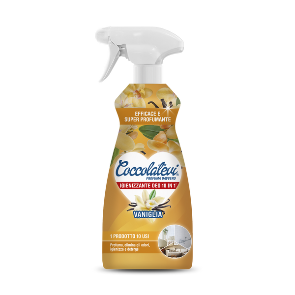 Coccolatevi Deo Ambiente 10 in 1 spray profumato alla vaniglia, flacone da 500 ml