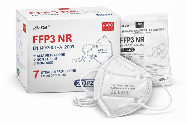 Mascherina FFP3 NR Bianca - Scatola da 20 pezzi