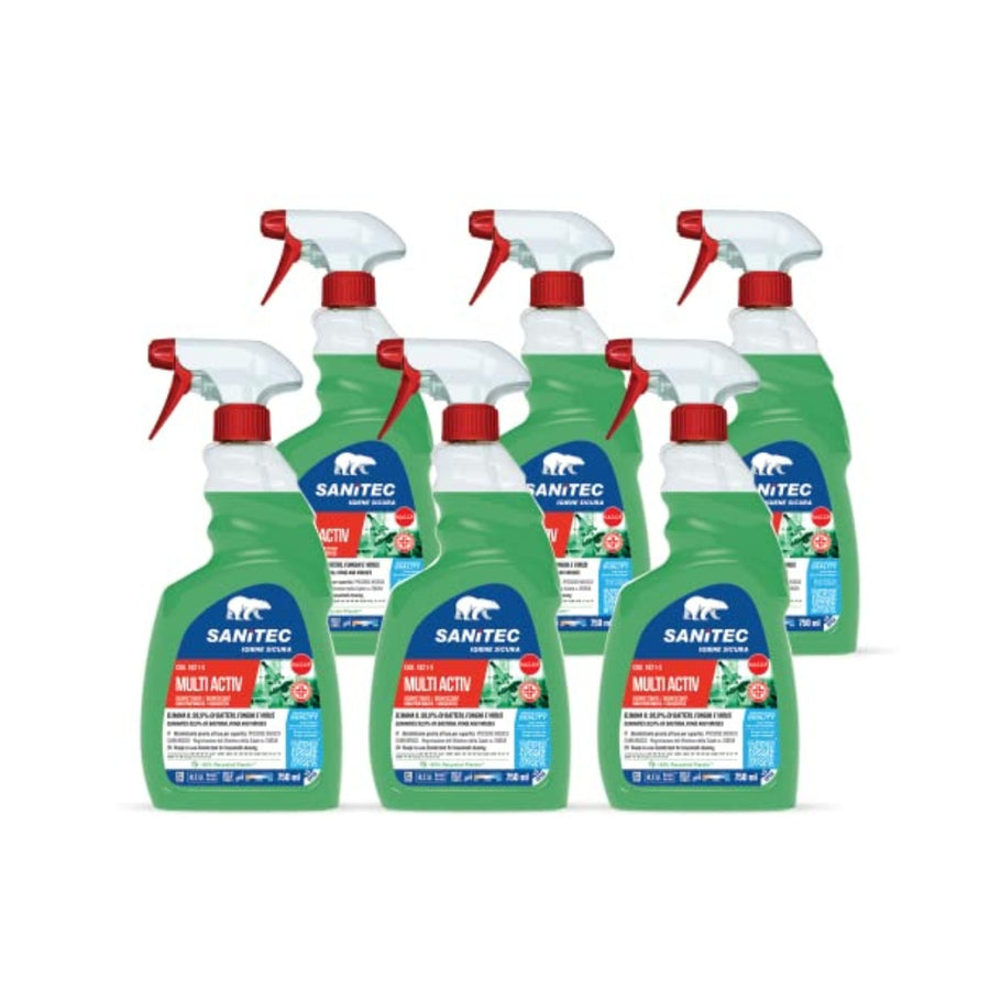 Multi Active 1821-S SANITEC PMC — Disinfettante Sgrassante 6×750 ml | GEF Medica