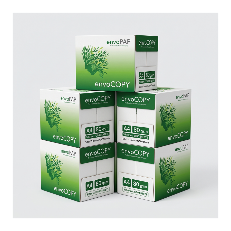 envoCOPY carta A4 80 g/m2 - 5 cartoni 25 risme