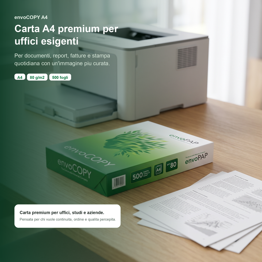 envoCOPY A4 per uso ufficio e studi professionali