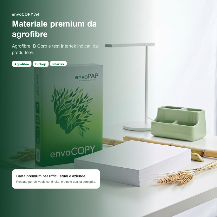 envoCOPY A4 carta con materiale da agrofibre