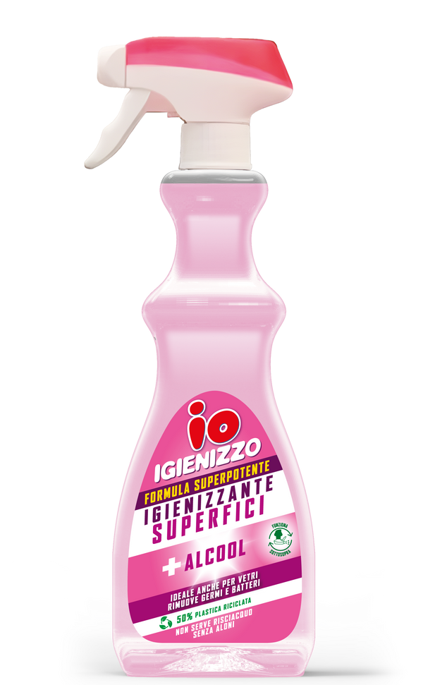 Io Igienizzo Spray 625ml Sgrassante Igienizzante Superfici – Cartone 12 pz