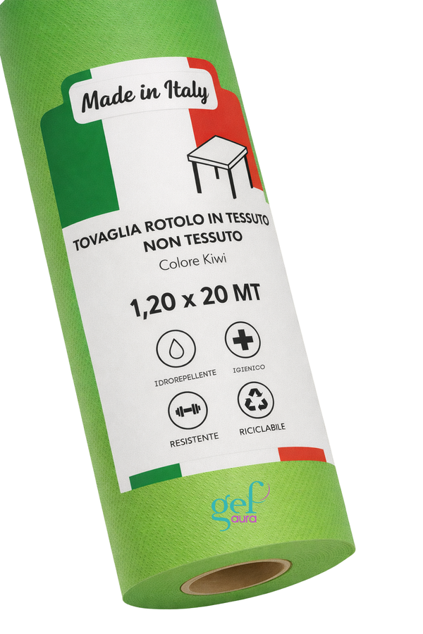 Rotolo Tovaglia TNT 1,2x20 m Monouso Professionale – Idrorepellente, Resistente, Spunbond 50 g/m² – Certificato Oeko-Tex® – Made in Italy per Hotel, Ristoranti e Catering