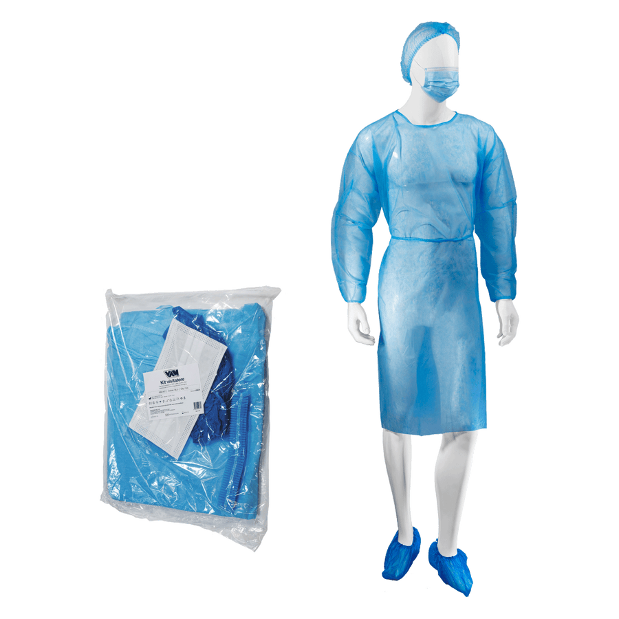Kit visitatore monouso VAM blu