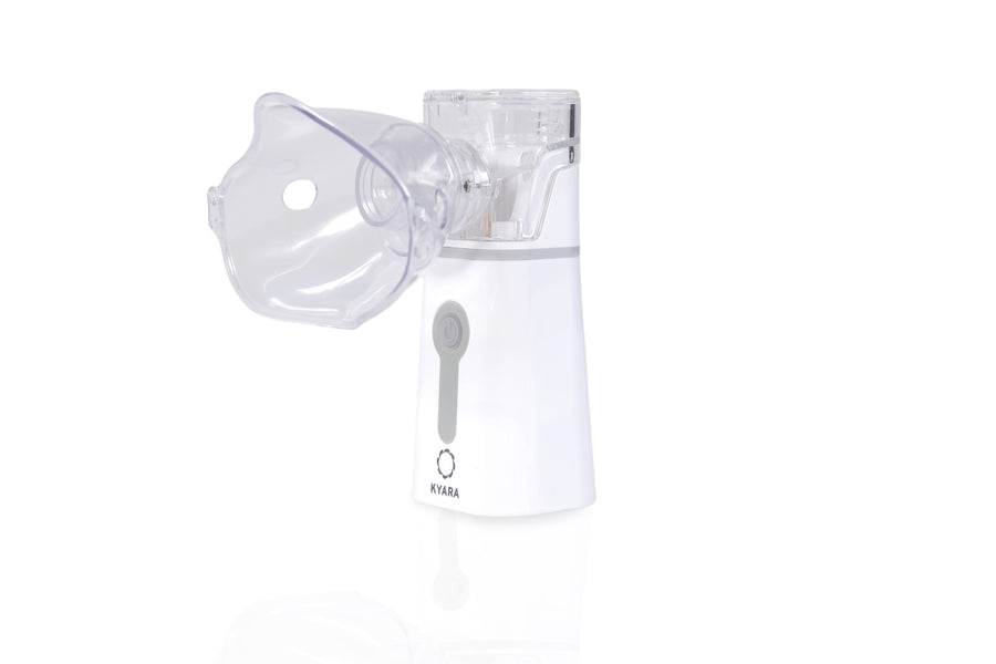 Aerosol portatile mesh Kyara LTK200 con maschera, vista laterale