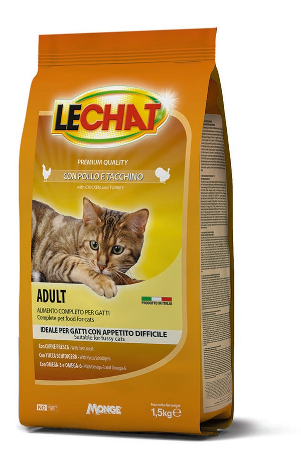 Monge Monge Lechat Crocchette 1.5Kg Pollo&Tacchino