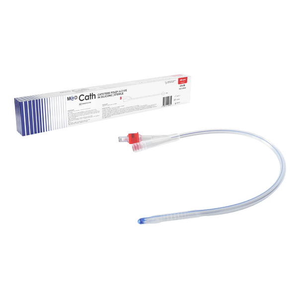 M+D CATH 2 VIE SILICONE Catetere Foley a 2 Vie Completamente in Silicone - Sterile - LATEX FREE