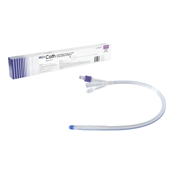 M+D Cath 3 Vie Silicone catetere Foley a 3 vie completamente in silicone - sterile - latex free