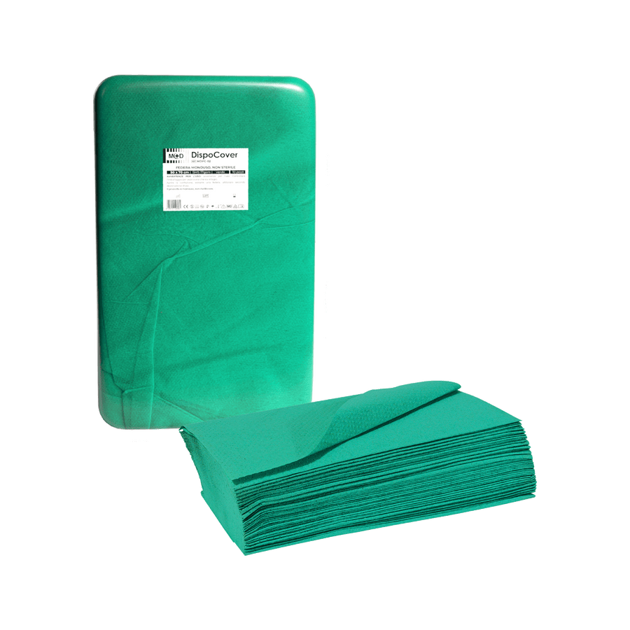 M+D Dispocover federa monouso in SMS - non sterile - colore verde - cartone 200 pz