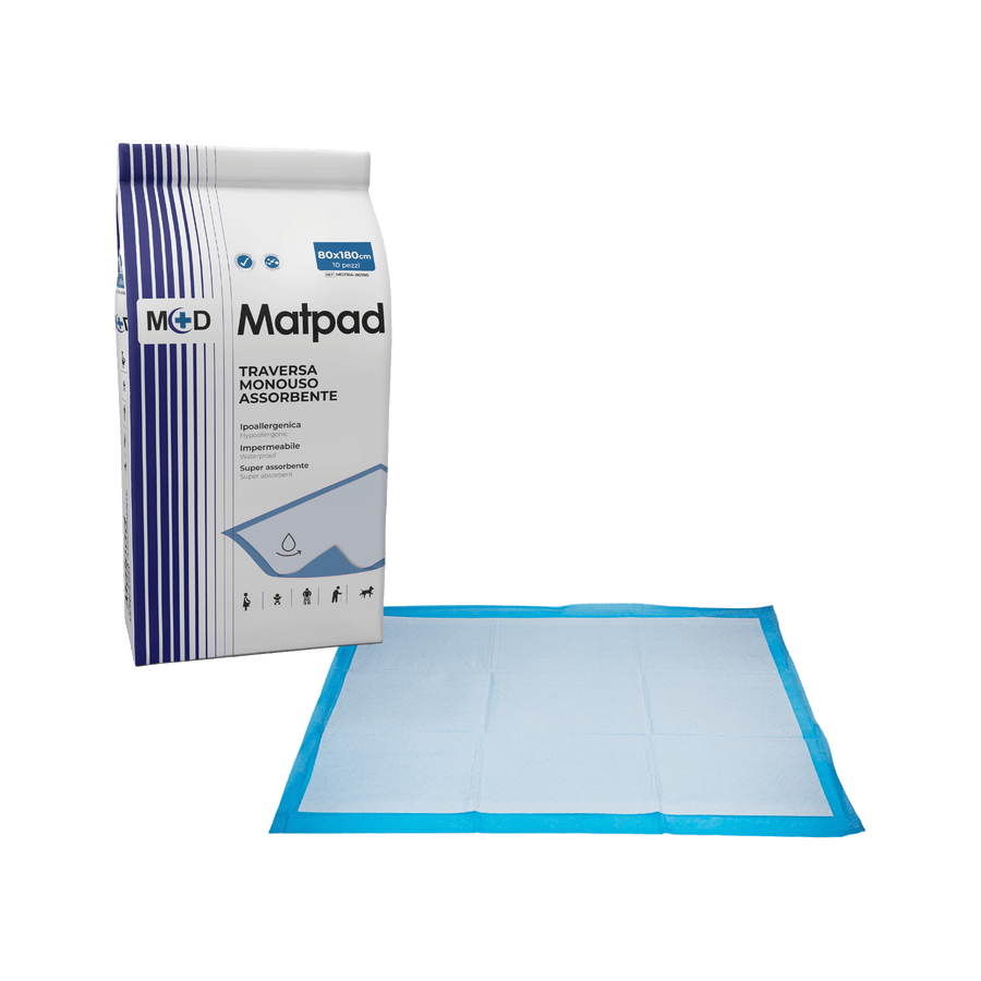 M+D Matpad traversa assorbente salvamaterasso 60x90cm - non sterile - cartone 150 pz