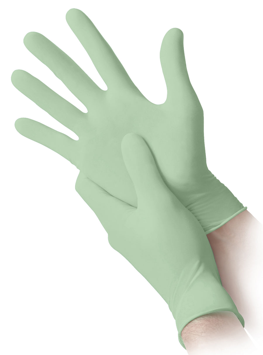 Guanti monouso in nitrile biodegradabile: Reflexx Care NBio - 3,5 g | NBio | 10 box da 100 pezzi
