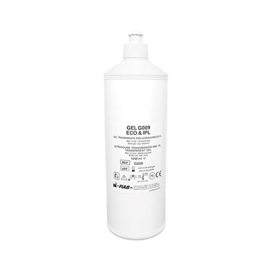 G009 Gel conduttivo neutro per ultrasuoni, elettrostimolazione, infrarossi, 1000ml