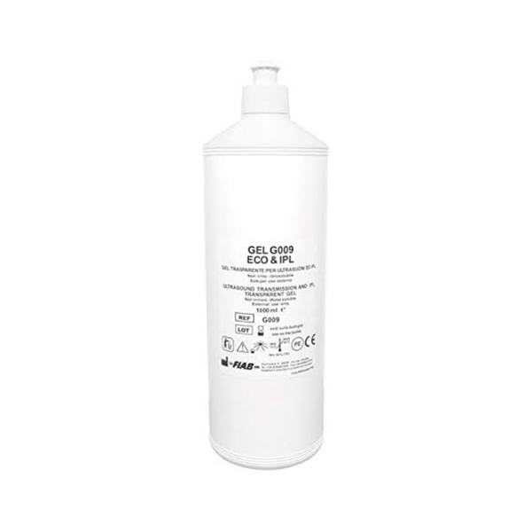 G009 Gel conduttivo neutro per ultrasuoni, elettrostimolazione, infrarossi, 1000ml