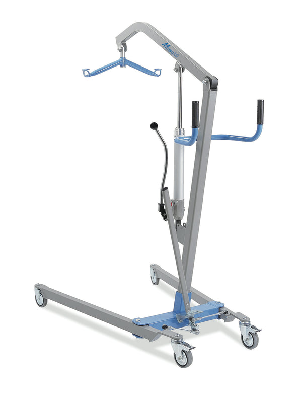 Sollevamalati con leva 150 Kg idraulico, vista laterale