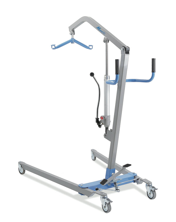 Sollevamalati con pedale 180 Kg idraulico, vista laterale