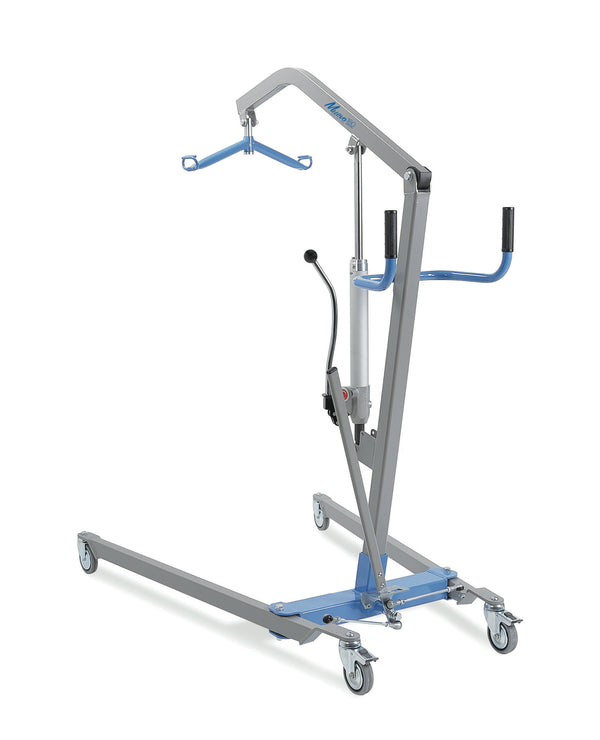 Sollevamalati con leva 180 Kg idraulico, vista laterale
