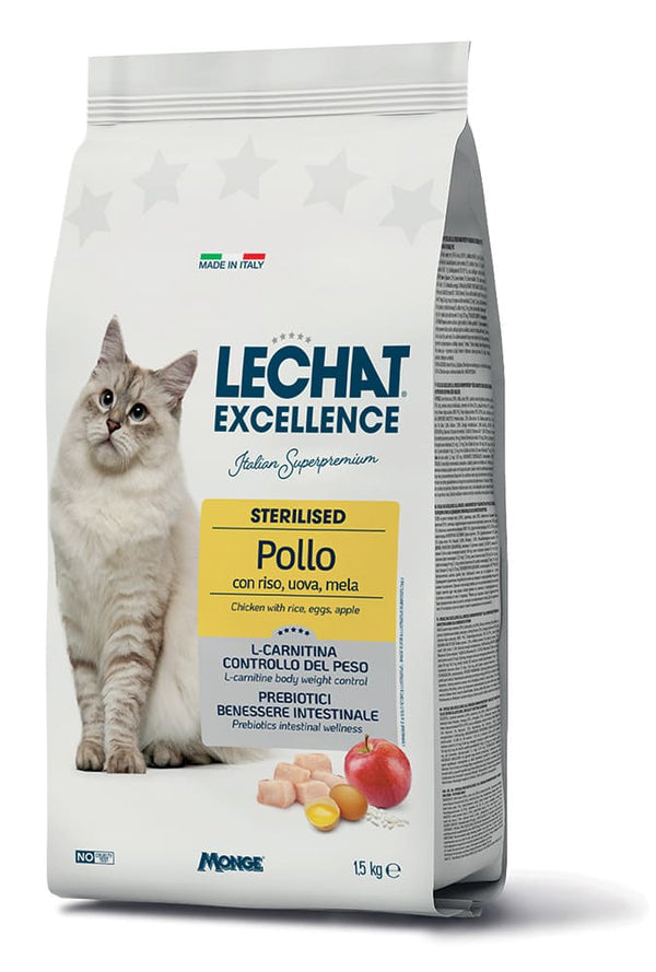 Monge Le Chat Excellence Crocchette 1,5 kg – Adult e Sterilised – Sterilised