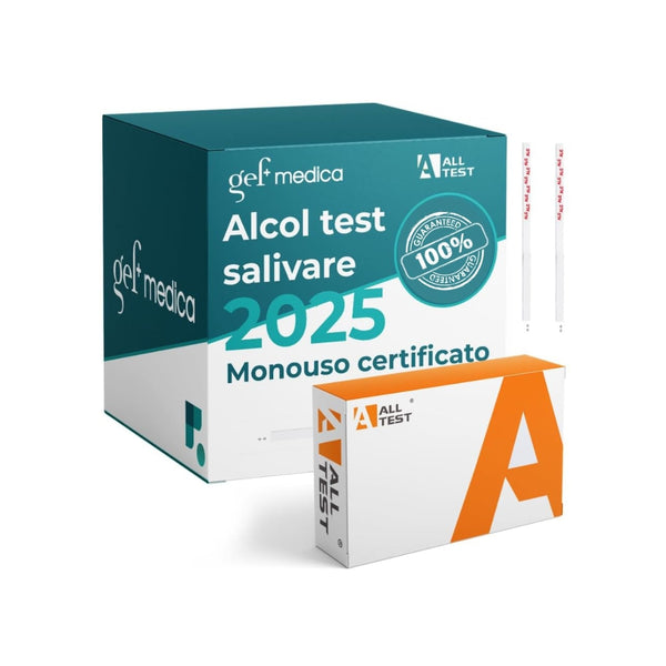 Test rapido alcol salivare Alltest self test - kit da 1 a 10 test