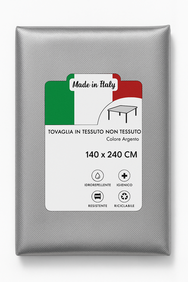 Tovaglia TNT 140x240 cm Monouso Professionale – Idrorepellente, Traspirante, Resistente – Certificata Oeko-Tex® – Made in Italy per Hotel e Ristoranti