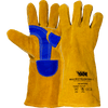 Guanti Saldatura Pelle Crosta Bovina VAM Weld Split Yellow Force-C FE18YDPH - Giallo/Blu - Cartone 60 Paia