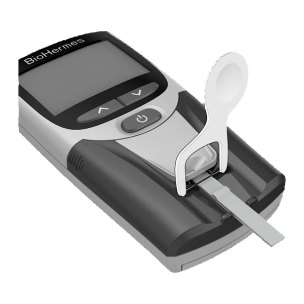 A1C EZ 2.0, analizzatore di emoglobina glicata HbA1c, su sfondo bianco