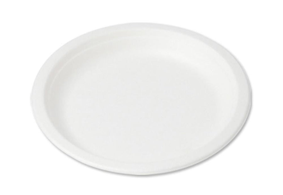 Piatto Tondo compostabile in polpa di cellulosa Ø 22,5 cm