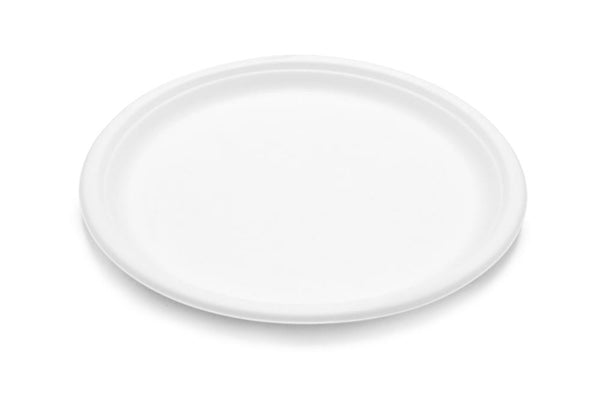 Piatto Tondo medio compostabile in polpa di cellulosa Ø 21 cm