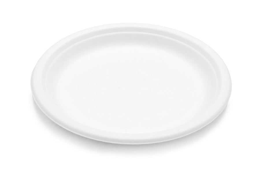 Piatto Tondo compostabile in polpa di cellulosa Ø 22,5 cm