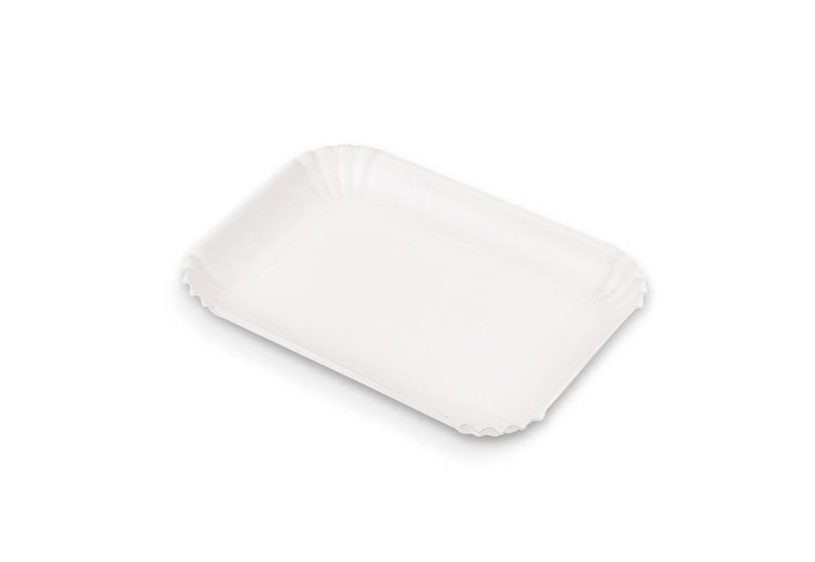 Vassoio compostabile in polpa di cellulosa 18,5x13 cm