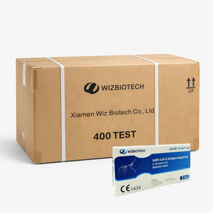 Tampone rapido Covid-19 Wizbiotech self test - Cartone   400 test (confezione singola)