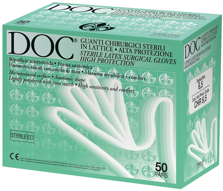 Gardening DOC guanti chirurgici sterili CHR - cartone 200 paia