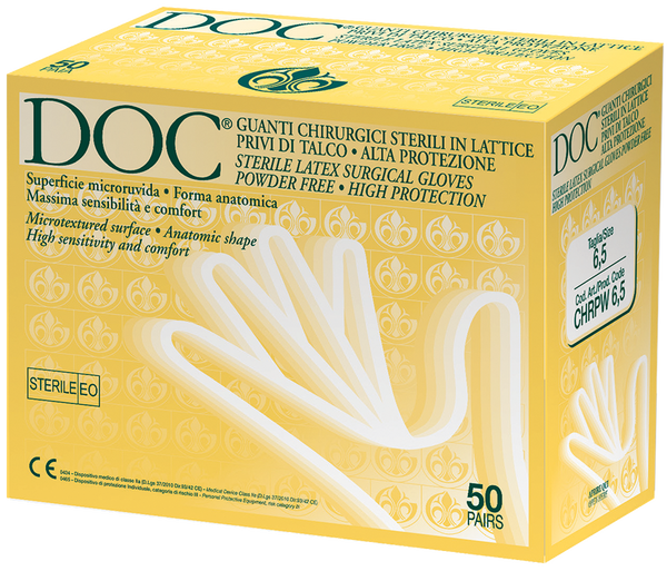 Gardening DOC guanti chirurgici sterili powder free CHRPW - cartone 200 paia