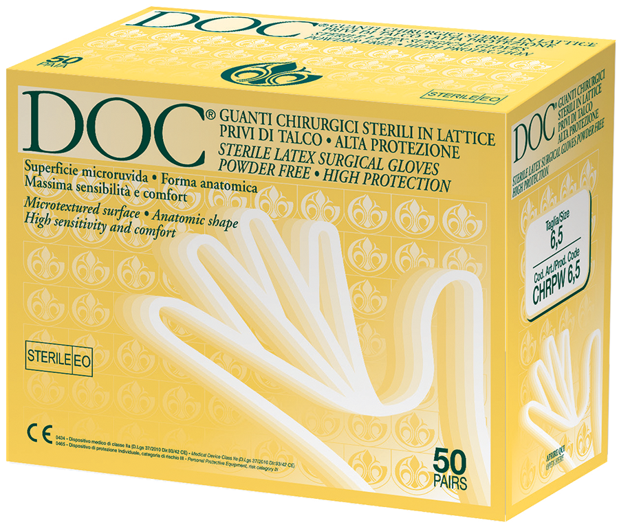 Gardening DOC guanti chirurgici sterili powder free CHRPW - cartone 200 paia