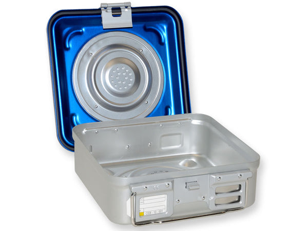 Container con Valvola Piccolo H 100 Mm - Blu Forato - immagine 1