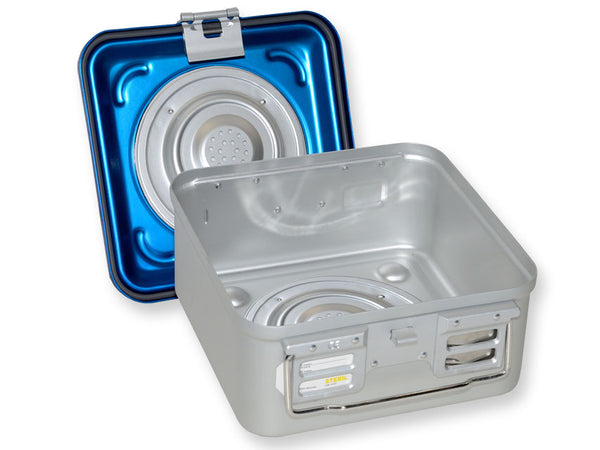Container con Valvola Piccolo H 135 Mm - Blu Forato - immagine 1