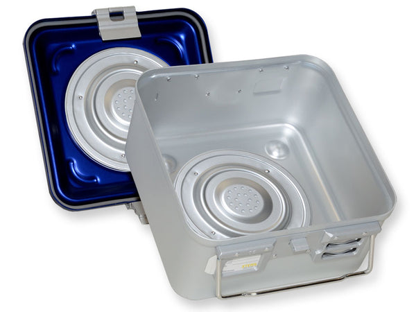 Container con Valvola Piccolo H 150 Mm - Blu Forato - immagine 1