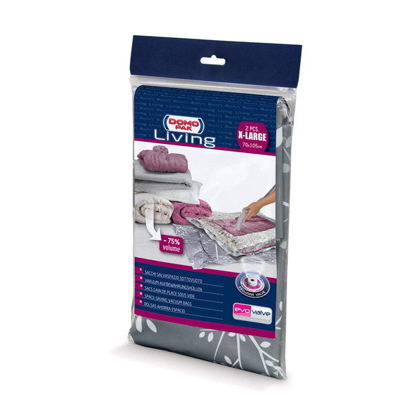 Domopak Custodie Salvaspazio Sottovuoto 2 pz XLarge