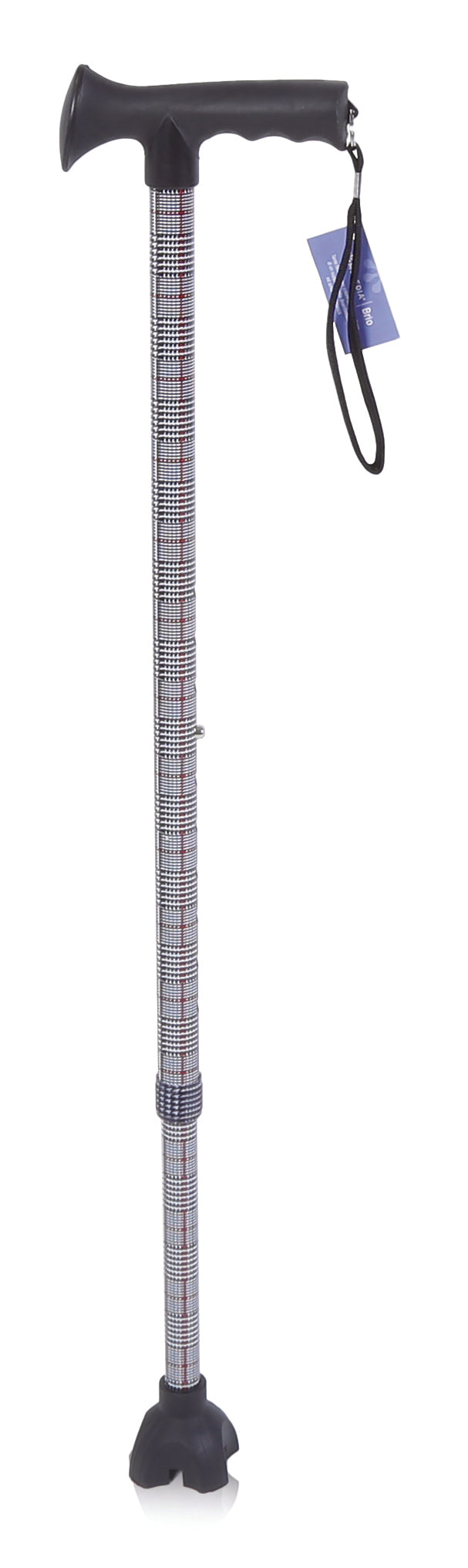 Bastone Alluminio Manico Morbido Quad | GEF Medica