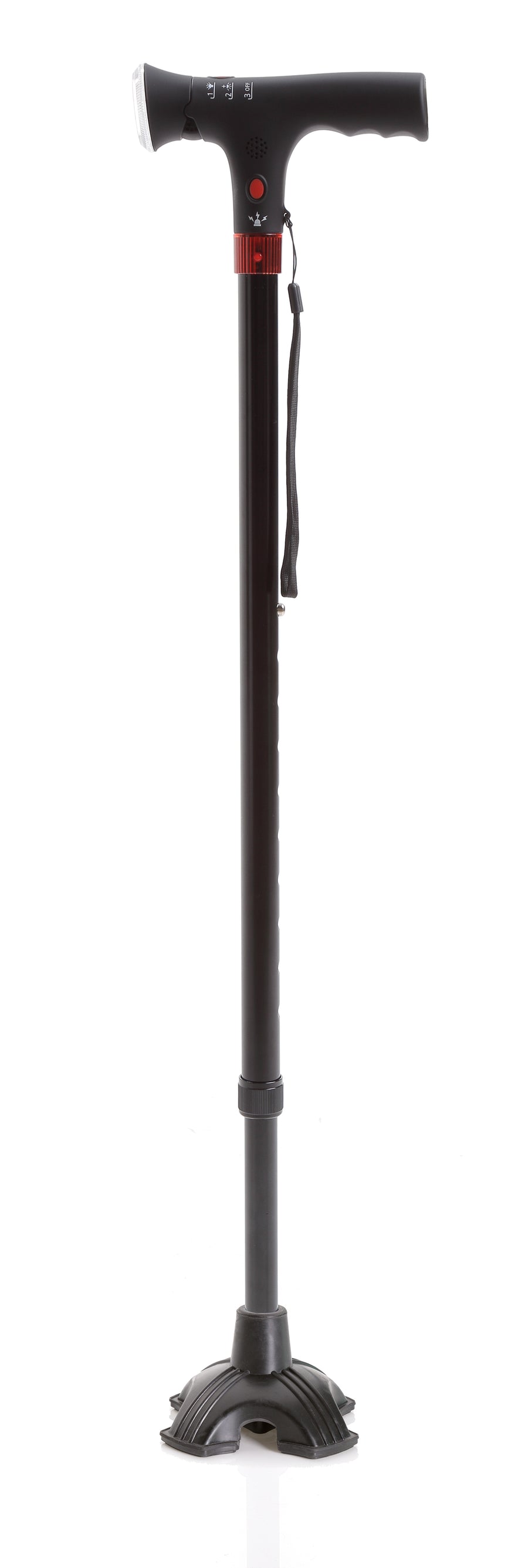 Bastone Alluminio con Luce e Avviso Acu | GEF Medica