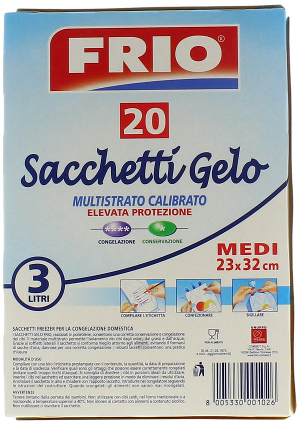 Frio Sacchetti Gelo per freezer 23x32 cm · 20 pz