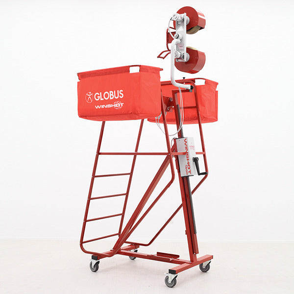Winshot 1500 Globus - sparapalloni professionale con cestelli, vista tre quarti