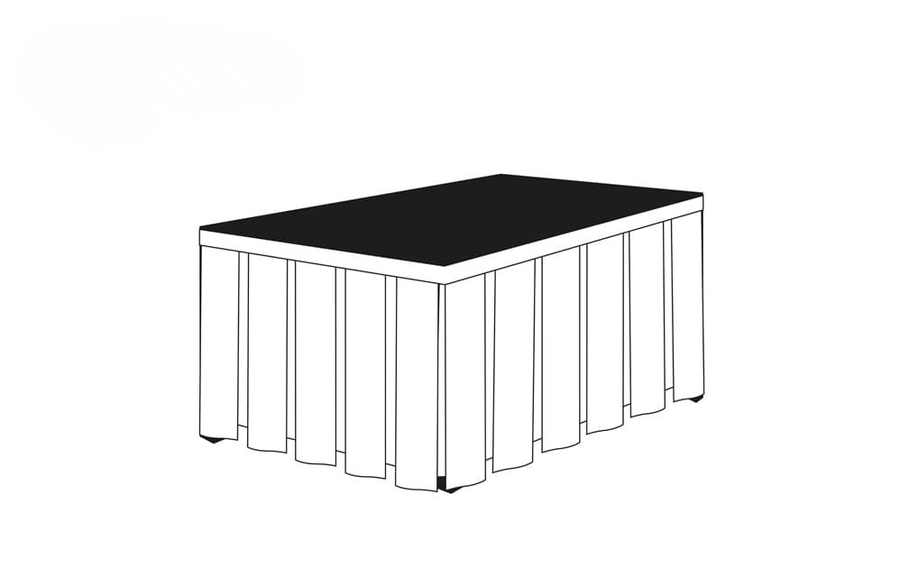 Gonne Plissé TNT 75x400 cm - Cartone 5 pz - Tessuto non Tessuto - Linea Elite