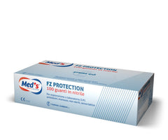 Guanti monouso in nitrile MED'S senza polvere e senza lattice - cartone 1000 pz (10 box da 100), taglie S-XL - per studi medici, RSA e farmacie