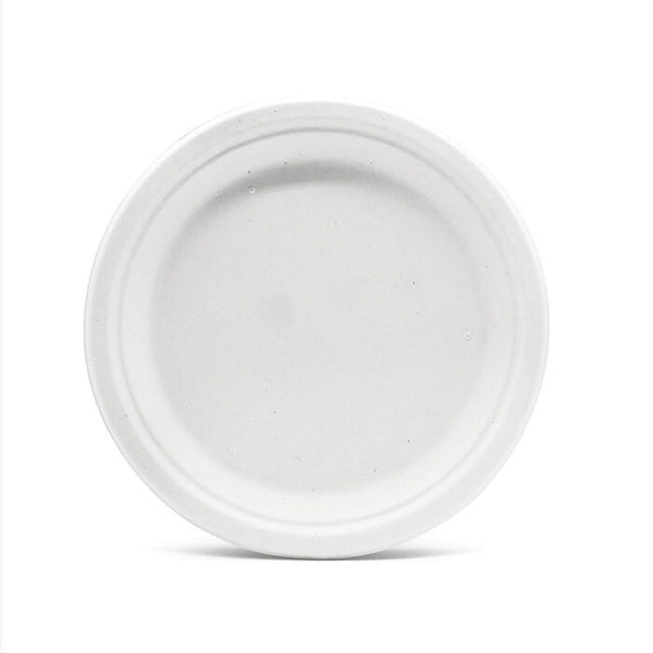 Piatti Compostabili Monouso Rotondi in Polpa di Canna da Zucchero Р 100% Biodegradabili Р Vari Formati Р Gef Company ((Ї) 25,4cm - 19g)