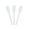 Kit Posate Compostabili Bianche in Bustina - Forchetta, Coltello e Tovagliolo | CPLA | 500 Kit Monouso | Biodegradabili e Compostabili | GEF Company