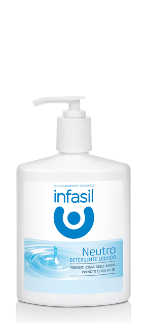 Infasil Sapone liquido neutro 300 ml, cartone intero da 12 confezioni.