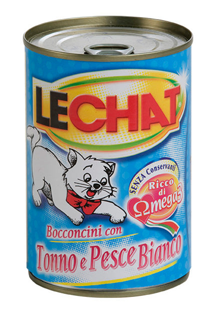 Monge LeChat Bocconcini Tonno e Pesce Bianco 720 g — foto ufficiale Monge