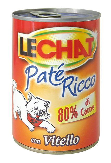 Monge LeChat Paté Ricco con Vitello 400 g — foto ufficiale Monge